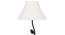 Blair Black Cotton Shade Floor Lamp (White) by Urban Ladder - Design 1 Side View - 494418