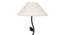 Blake Black Cotton Shade Floor Lamp (White) by Urban Ladder - Design 1 Side View - 494419