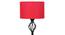 Asher Black Cotton Shade Floor Lamp (Red) by Urban Ladder - Design 1 Side View - 494428
