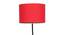 Deven Red Cotton Shade Floor Lamp (Red) by Urban Ladder - Design 1 Side View - 494435