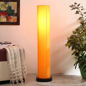 devansh Charo Yellow Cotton Shade Floor Lamp-picture-19