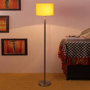 devansh Darlene Yellow Cotton Shade Floor Lamp-picture-15