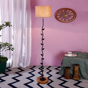 Felicia Beige Cotton Shade Floor Lamp-image-46