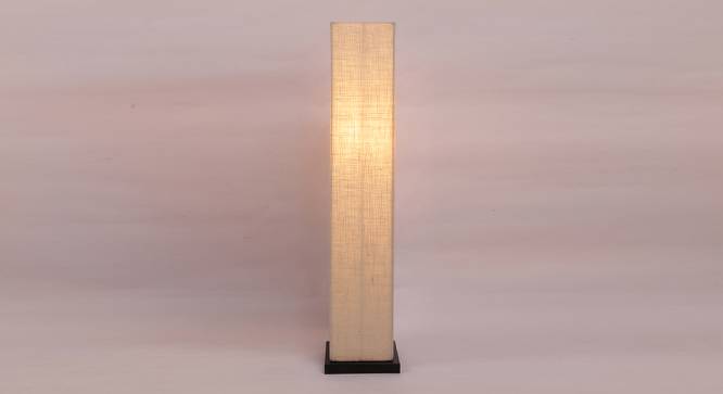 Cindy White Cotton Shade Floor Lamp (White) by Urban Ladder - Front View Design 1 - 494493