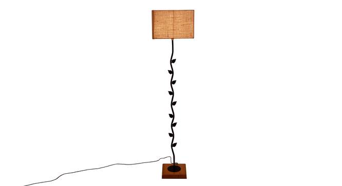 Elin Beige Cotton Shade Floor Lamp (Beige) by Urban Ladder - Front View Design 1 - 494503