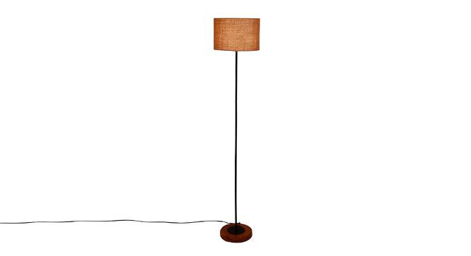 Estelle Beige Cotton Shade Floor Lamp (Beige) by Urban Ladder - Front View Design 1 - 494504