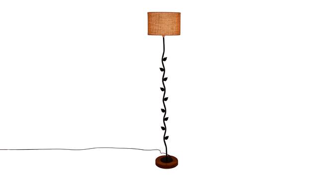 Felicia Beige Cotton Shade Floor Lamp (Beige) by Urban Ladder - Front View Design 1 - 494505
