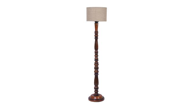 Campbell Brown Cotton Shade Floor Lamp (Beige) by Urban Ladder - Cross View Design 1 - 494508