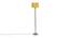 Darlene Yellow Cotton Shade Floor Lamp (Yellow) by Urban Ladder - Cross View Design 1 - 494518