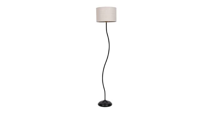 Donahue White Cotton Shade Floor Lamp (White) by Urban Ladder - Cross View Design 1 - 494524