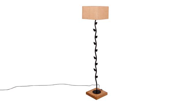 Elin Beige Cotton Shade Floor Lamp (Beige) by Urban Ladder - Cross View Design 1 - 494526