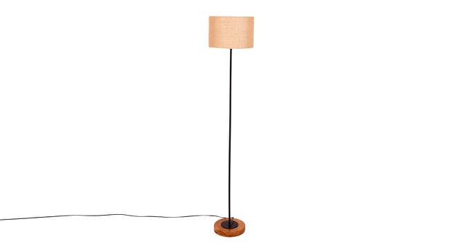 Estelle Beige Cotton Shade Floor Lamp (Beige) by Urban Ladder - Cross View Design 1 - 494527