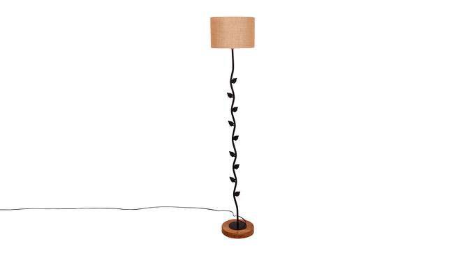 Felicia Beige Cotton Shade Floor Lamp (Beige) by Urban Ladder - Cross View Design 1 - 494528