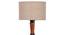 Campbell Brown Cotton Shade Floor Lamp (Beige) by Urban Ladder - Design 1 Side View - 494531