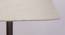 Denzel White Cotton Shade Floor Lamp (White) by Urban Ladder - Design 1 Side View - 494542