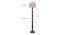 Campbell Brown Cotton Shade Floor Lamp (Beige) by Urban Ladder - Design 1 Dimension - 494553