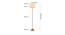 Earvin Beige Cotton Shade Floor Lamp (Beige) by Urban Ladder - Design 1 Dimension - 494569