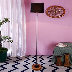 devansh Emme Black Cotton Shade Floor Lamp-picture-15