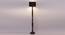 Brinkley Brown Cotton Shade Floor Lamp (Black) by Urban Ladder - Front View Design 1 - 494599