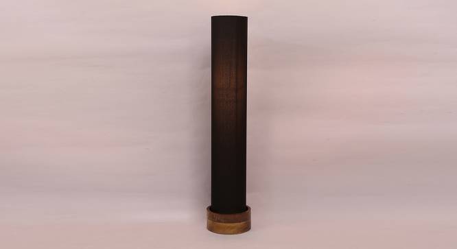 Carpenter Black Cotton Shade Floor Lamp (Black) by Urban Ladder - Front View Design 1 - 494601