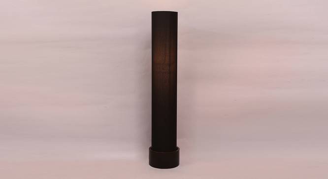 Chad Black Cotton Shade Floor Lamp (Black) by Urban Ladder - Front View Design 1 - 494602