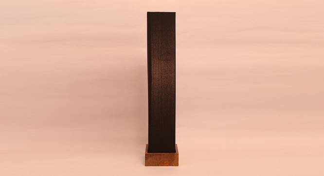 Cher Black Cotton Shade Floor Lamp (Black) by Urban Ladder - Front View Design 1 - 494603