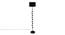 Ewan Black Cotton Shade Floor Lamp (Black) by Urban Ladder - Front View Design 1 - 494611