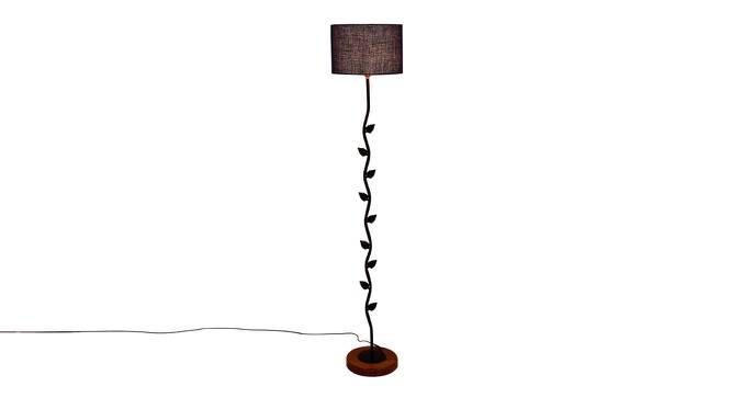 Felicia Blue Cotton Shade Floor Lamp (Blue) by Urban Ladder - Front View Design 1 - 494612