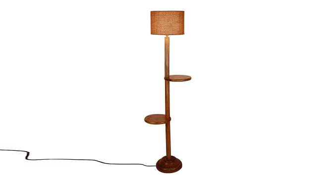 Ivana Beige Cotton Shade Floor Lamp (Beige) by Urban Ladder - Front View Design 1 - 494618