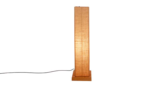 Miranda Beige Cotton Shade Floor Lamp (Beige) by Urban Ladder - Front View Design 1 - 494620