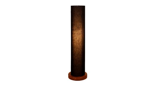 Neil Black Cotton Shade Floor Lamp (Black) by Urban Ladder - Front View Design 1 - 494621