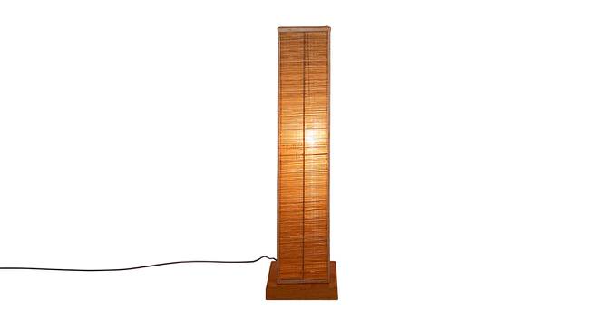 Whondon Black Bamboo Shade Floor Lamp (Beige) by Urban Ladder - Front View Design 1 - 494623