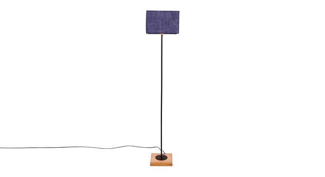 Earvin Blue Cotton Shade Floor Lamp (Blue) by Urban Ladder - Cross View Design 1 - 494631