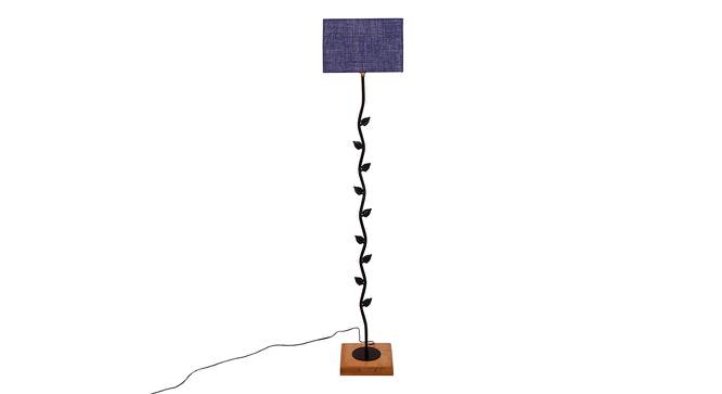Elin Blue Cotton Shade Floor Lamp (Blue) by Urban Ladder - Cross View Design 1 - 494633