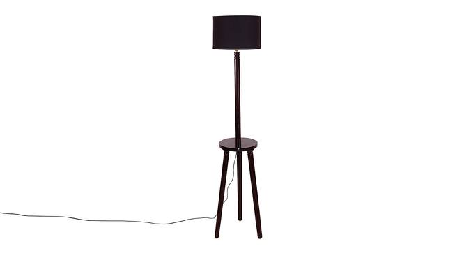 Fiona Black Cotton Shade Floor Lamp (Black) by Urban Ladder - Cross View Design 1 - 494638