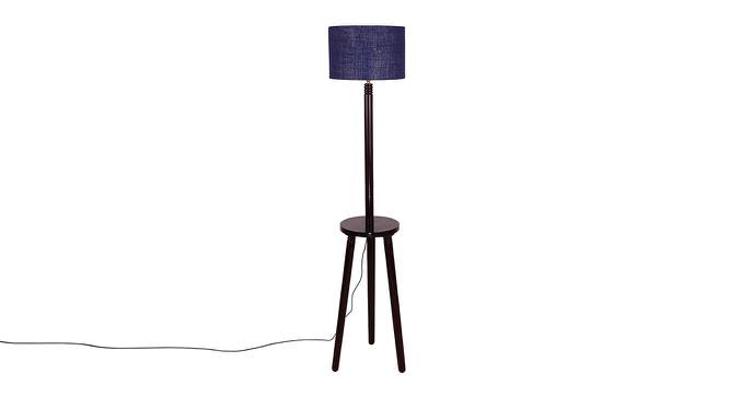 Gates Blue Cotton Shade Floor Lamp (Blue) by Urban Ladder - Cross View Design 1 - 494639