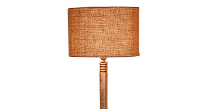Harmon Beige Cotton Shade Floor Lamp (Beige) by Urban Ladder - Cross View Design 1 - 494641