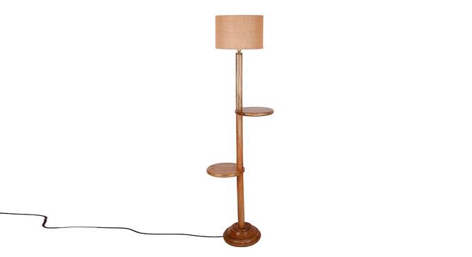 Ivana Beige Cotton Shade Floor Lamp (Beige) by Urban Ladder - Cross View Design 1 - 494643
