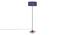 Earvin Blue Cotton Shade Floor Lamp (Blue) by Urban Ladder - Design 1 Side View - 494656