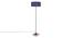 Earvin Blue Cotton Shade Floor Lamp (Blue) by Urban Ladder - Design 1 Side View - 494656