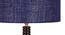 Gates Blue Cotton Shade Floor Lamp (Blue) by Urban Ladder - Design 1 Side View - 494663