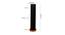 Neil Black Cotton Shade Floor Lamp (Black) by Urban Ladder - Design 1 Dimension - 494692