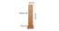 Whondon Black Bamboo Shade Floor Lamp (Beige) by Urban Ladder - Design 1 Dimension - 494694