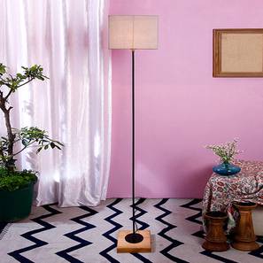 Drake Grey Cotton Shade Floor Lamp-image-30