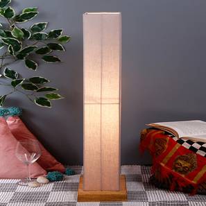 devansh Jacques Grey Cotton Shade Floor Lamp-picture-17