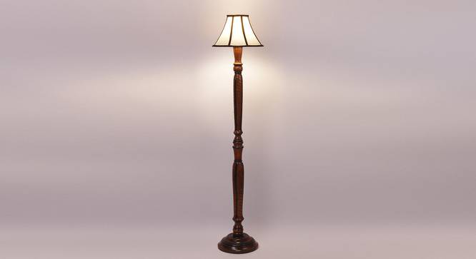 Calum Brown Cotton Shade Floor Lamp (Multicolor) by Urban Ladder - Front View Design 1 - 494719