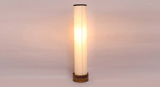 Carrie White Cotton Shade Floor Lamp (White) by Urban Ladder - Front View Design 1 - 494722