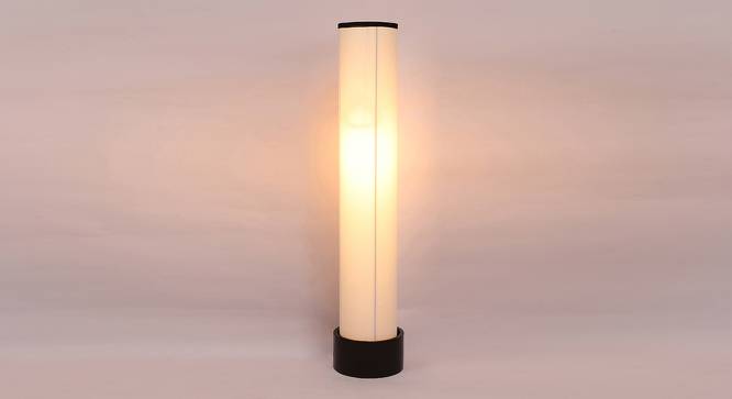 Chaka White Cotton Shade Floor Lamp (White) by Urban Ladder - Front View Design 1 - 494723