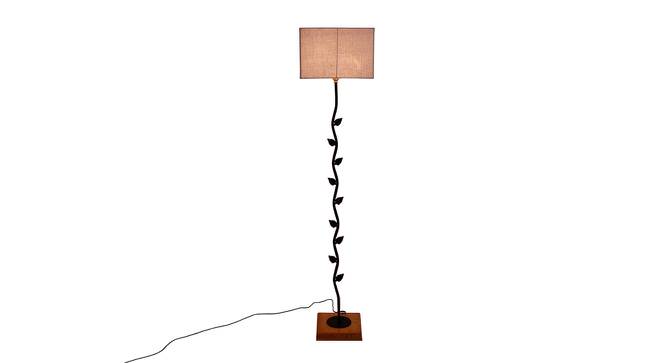 Edythe Grey Cotton Shade Floor Lamp (Grey) by Urban Ladder - Front View Design 1 - 494729