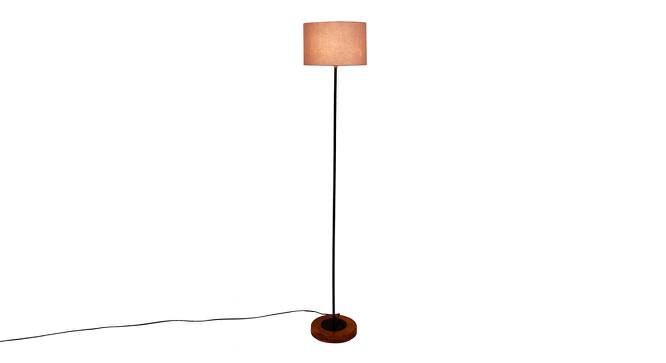 Emme Grey Cotton Shade Floor Lamp (Grey) by Urban Ladder - Front View Design 1 - 494730